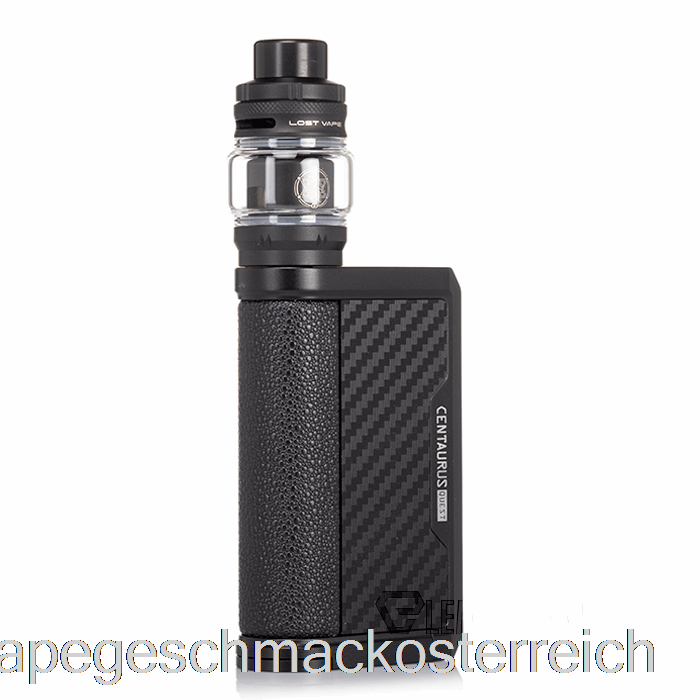 Lost Vape Centaurus Q200 Starter Kit [Centaurus Tank] Schwarzer Kohlefaser-Vape-Geschmack